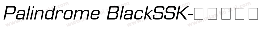 Palindrome BlackSSK字体转换